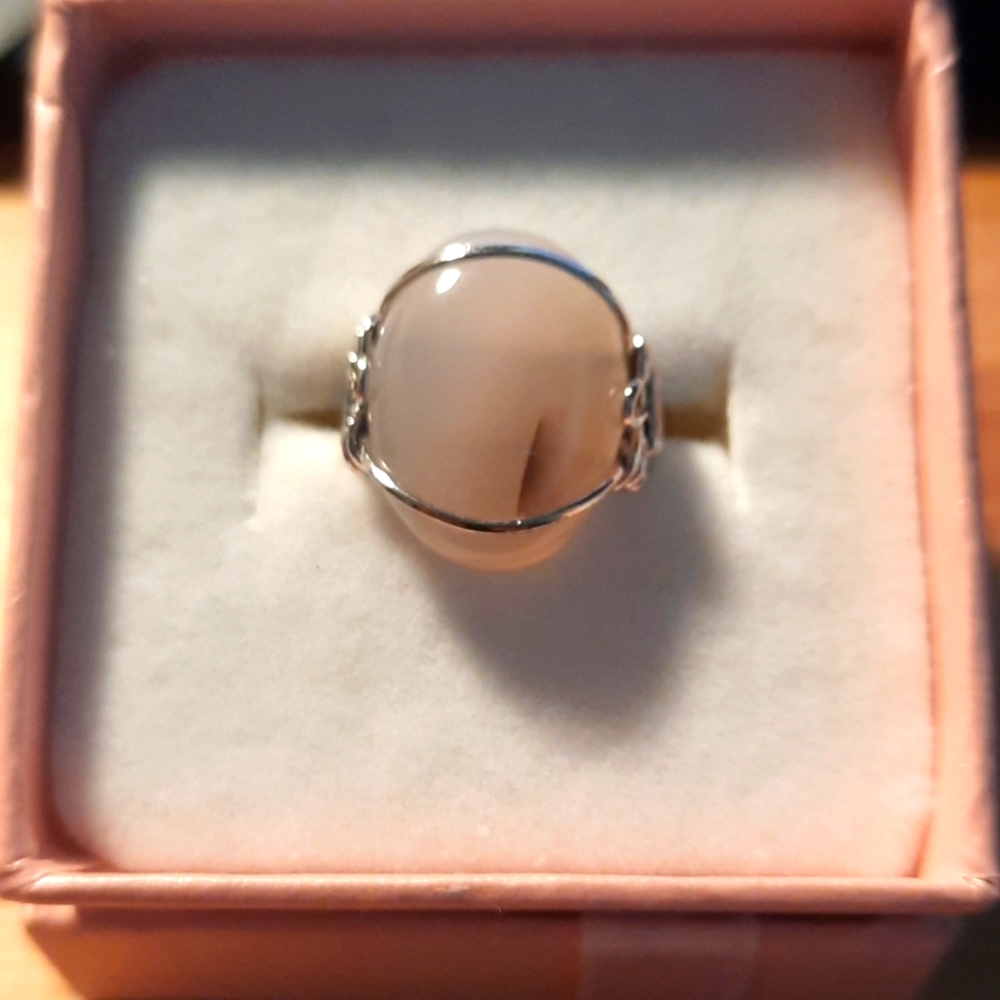Cute Silver And Semi-precious Stone ring
